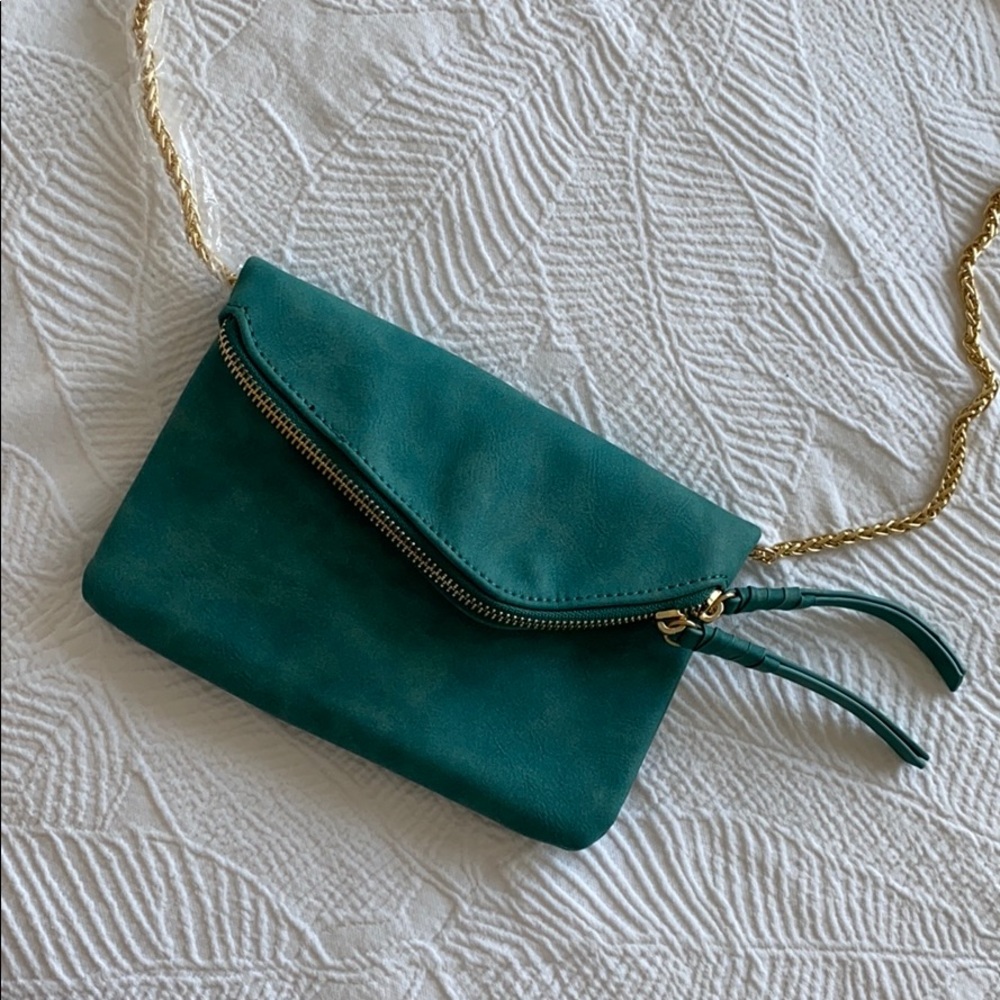 Turquoise Anthropologie Crossbody Bag / Clutch 🆕
